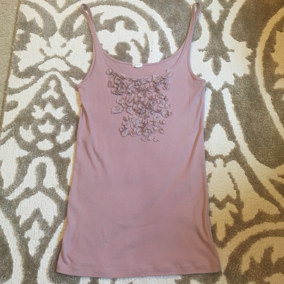 J. Crew flower appliqué tank - Picture 2 of 4